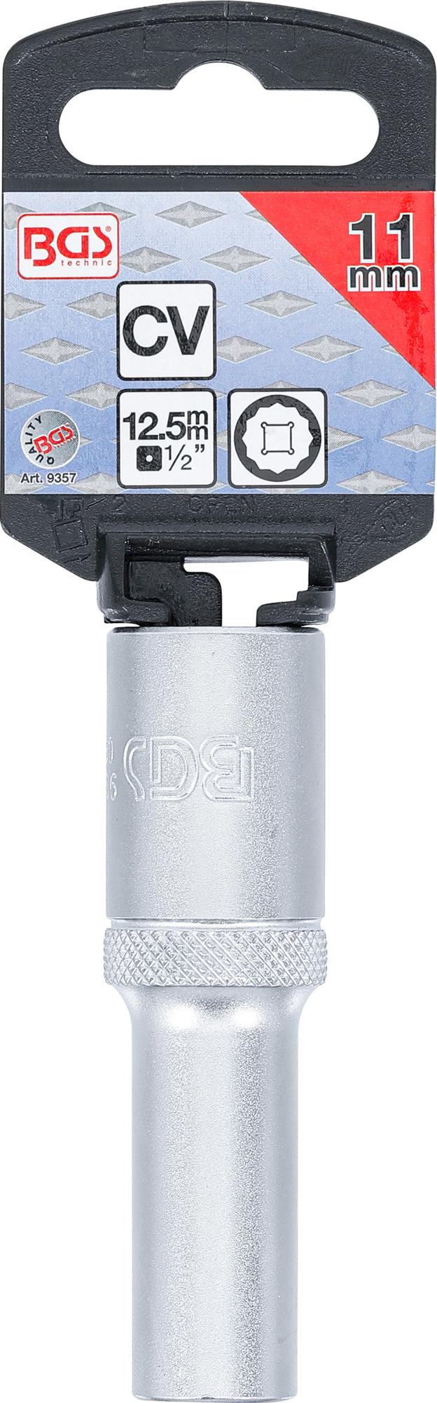 SOCKET, 12-POINT, DEEP | 12.5 MM (1/2") DRIVE | 11 MM (9357)