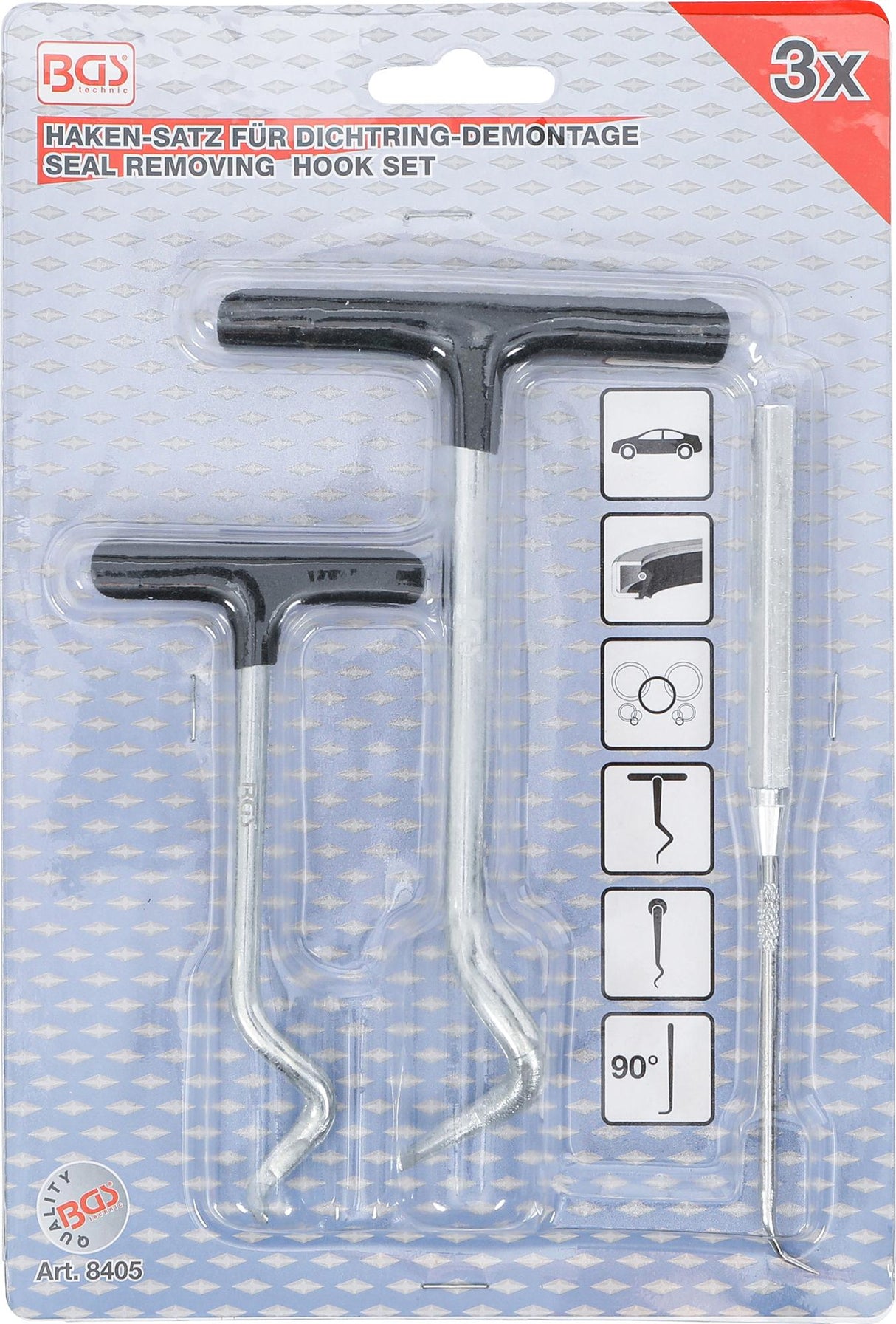 SEAL REMOVING HOOK SET | 3 PCS. (8405)