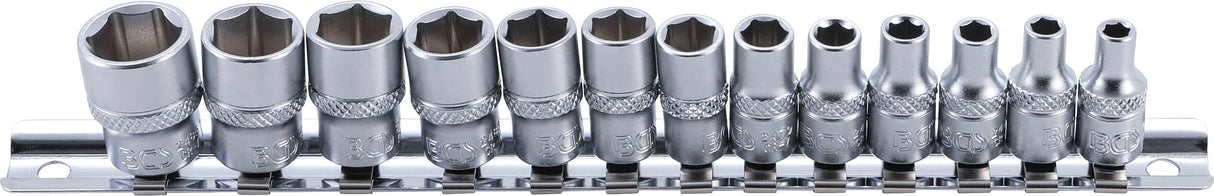 SOCKET SET, HEXAGON | 6.3 MM (1/4") DRIVE | 4 - 14 MM | 13 PCS. (9102)