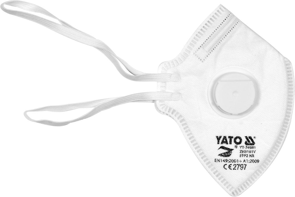 DUST MASKS WITH VALVE | CERTIFIED FFP2 | 5 PCS. (YT-74981)