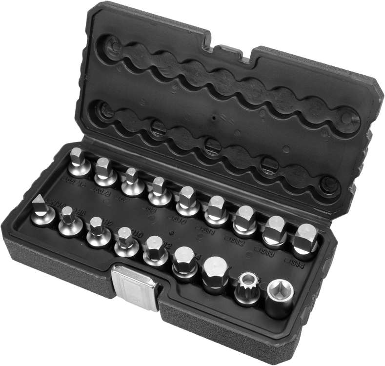 OIL DRAIN SOCKETS SET 18 PCS (YT-05991)