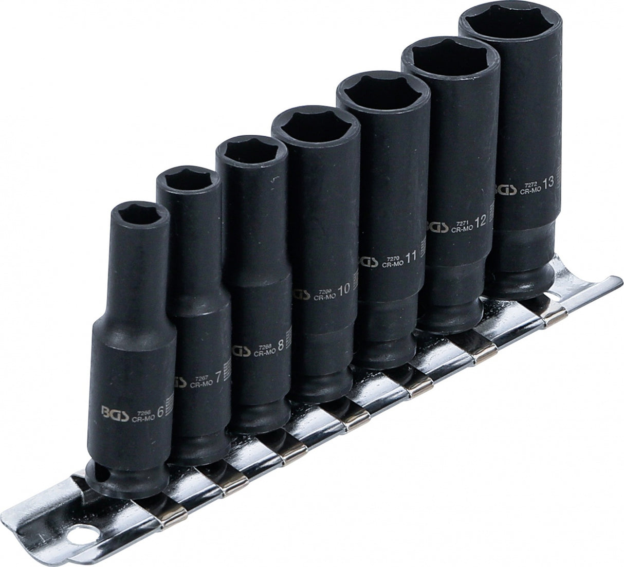 IMPACT SOCKET SET, HEXAGON, DEEP | 6.3 MM (1/4") DRIVE | 6 - 13 MM | 7 PCS. (5299)