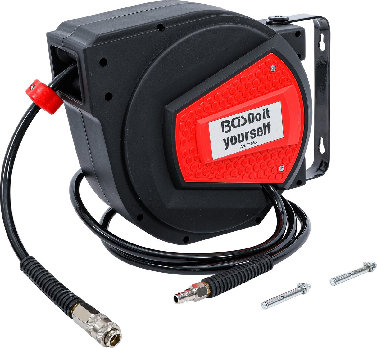 RETRACTABLE AIR HOSE REEL | AUTOMATIC | 10 M + 1.5 M (71055)
