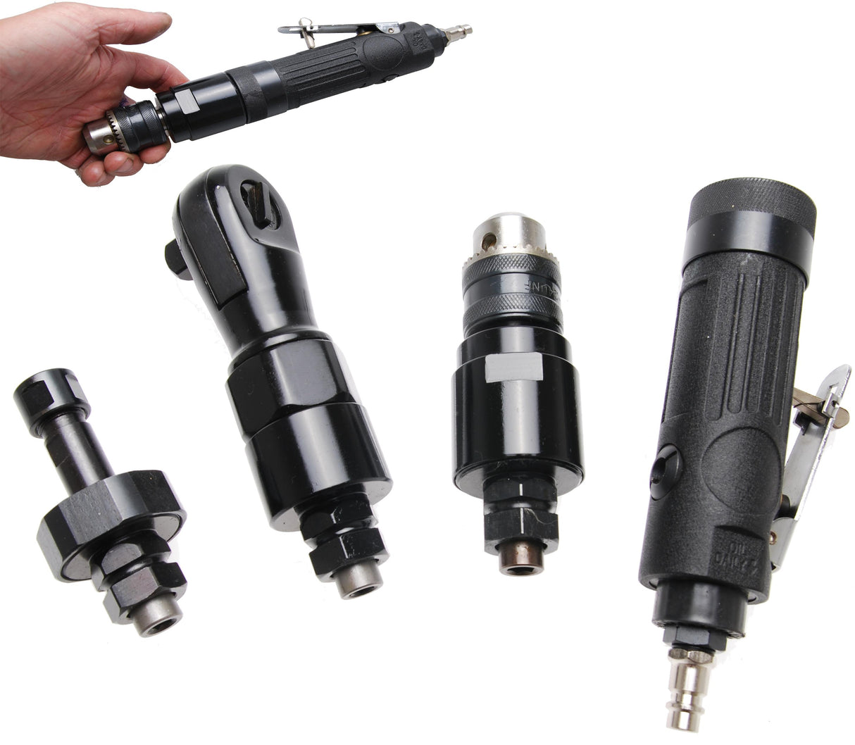 AIR MULTI-TOOL WITH 3 CHANGEABLE WORKING HEADS (3262)