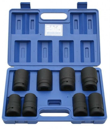 LONG IMPACT SOCKETS 1", 8 PCS., 21-41 MM (ES-4227)
