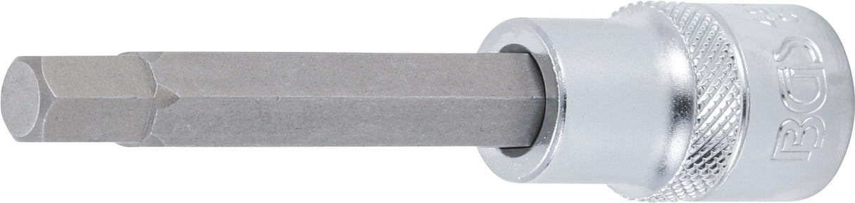 BIT SOCKET | LENGTH 100 MM | 12.5 MM (1/2") DRIVE | INTERNAL HEXAGON 9 MM (4268)