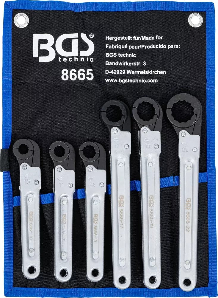 LINE RATCHET WRENCH SET | 6 PCS. (8665)
