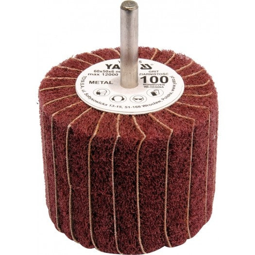 FLAP WHEEL W. SHAFT 60X50X6 P60 (YT-83394)