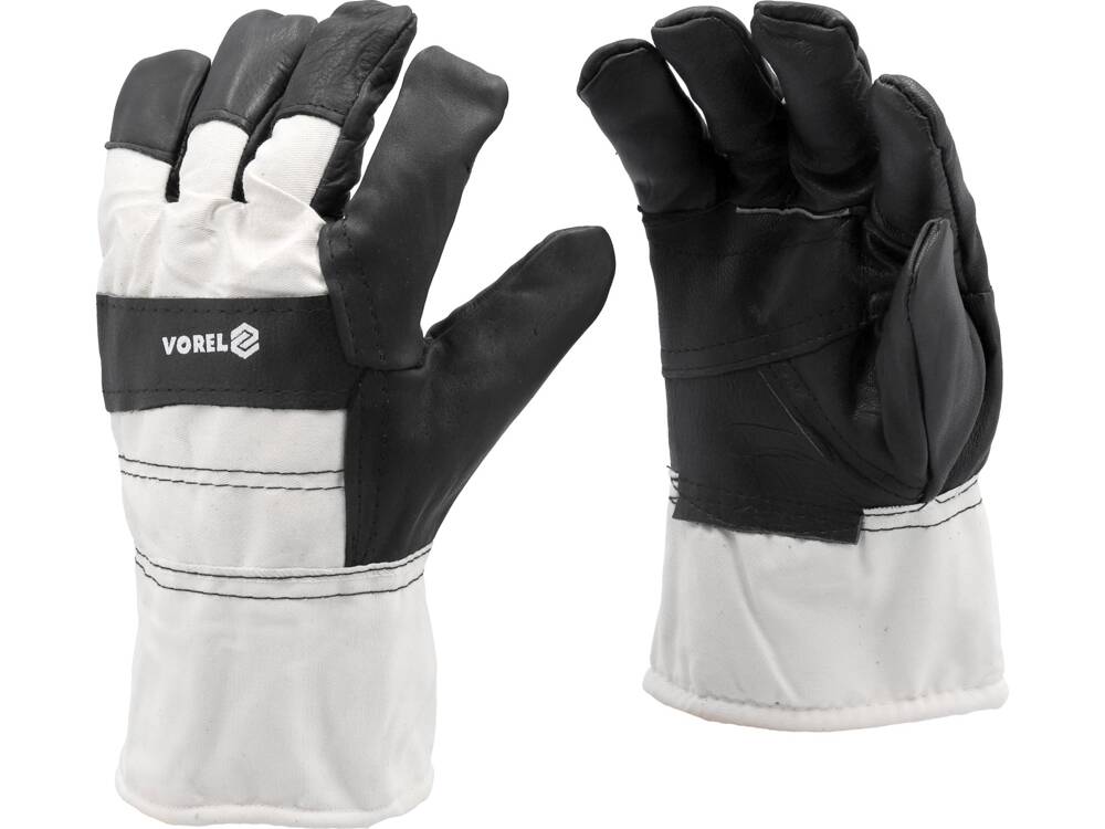 INSULATED COTTON-LEATHER GLOVES (74003)