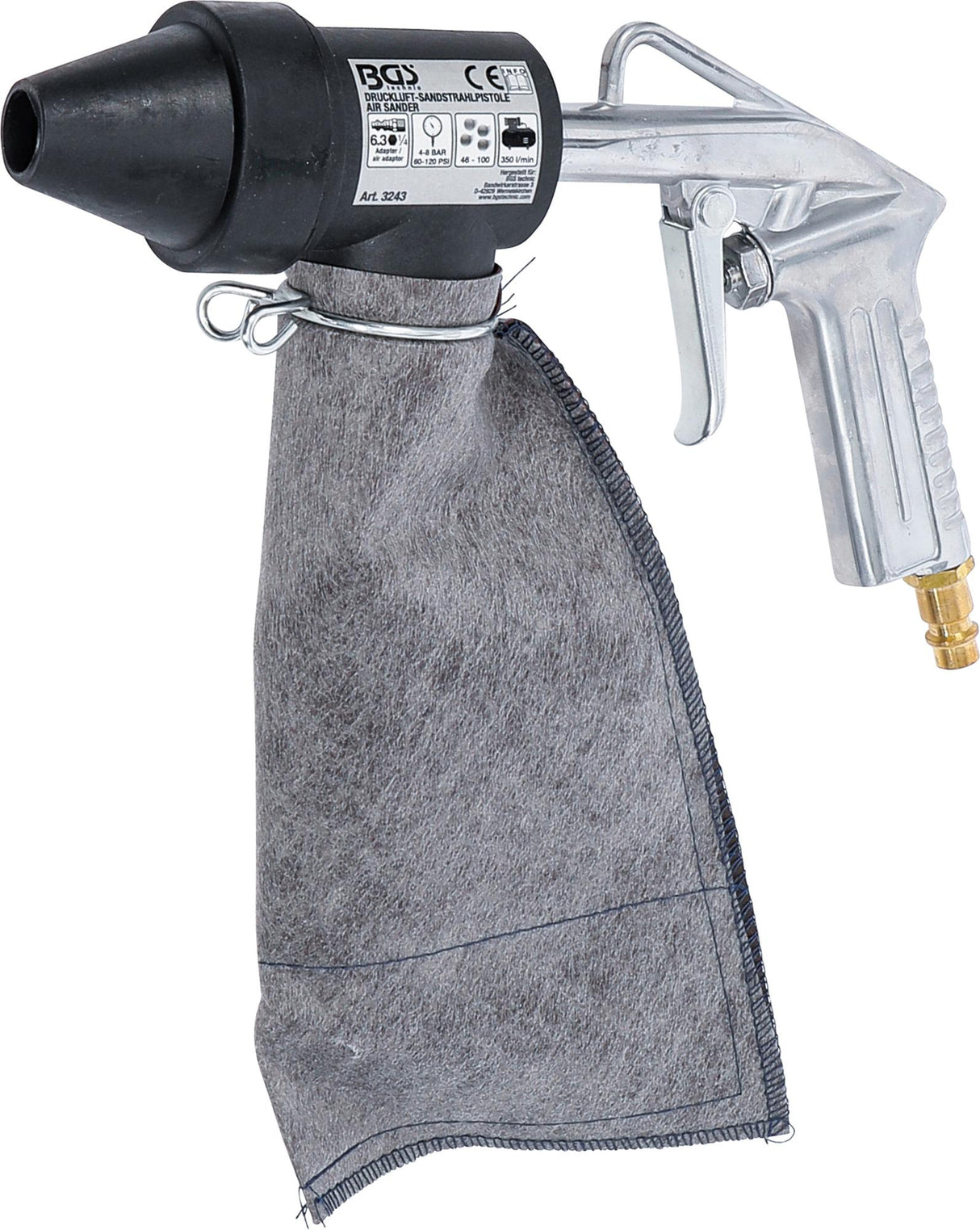 PNEUMATIC SANDBLASTER INCL. ACCESSORIES (3243)