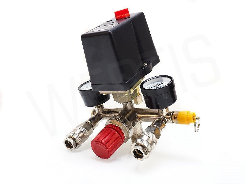 COMPRESSOR REGULATOR WITH PRESSURE SWITCH AND PRESSURE GAUGES | 380V (SK10679)