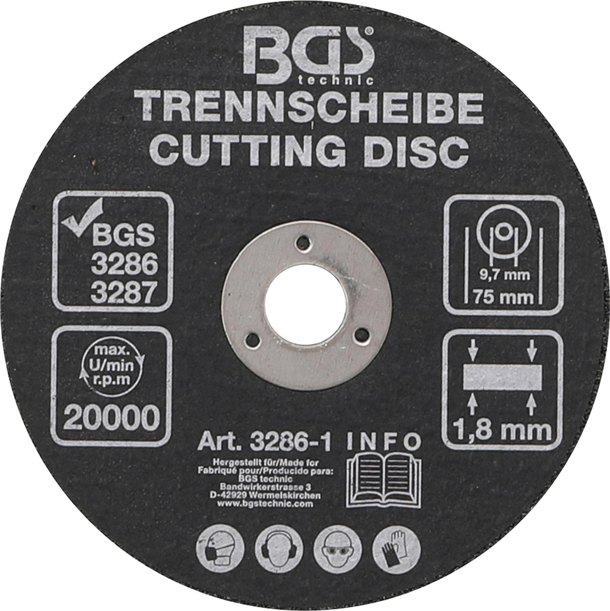 CUTTING DISC | Ø 75 X 1.8 X 9.7 MM (3286-1)
