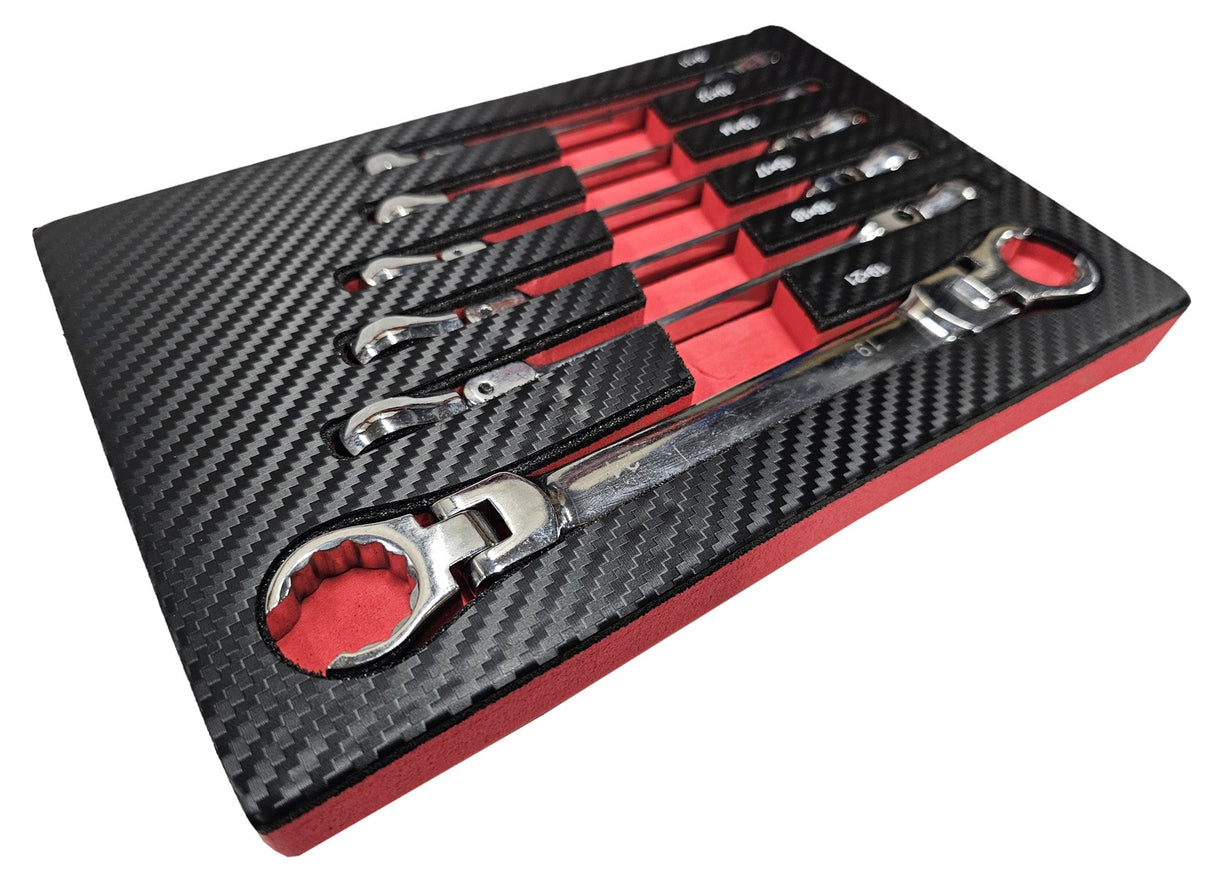 BRAKE LINE WRENCH SET | DOUBLE FLEX HEAD | 9 - 21 MM | 6 PCS. (FFW6)