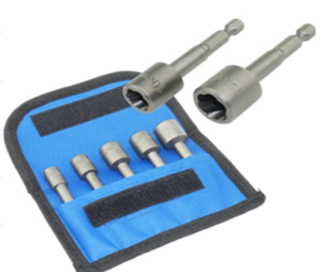 SOCKET SET FOR DAMAGED BOLTS | 6-12 MM | HEX BIT SET | 6.3 MM (1/4") | 5 PCS. (5267E)