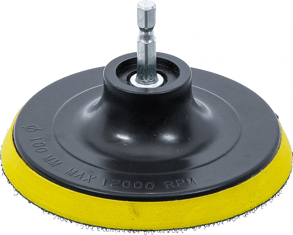 HOOK AND LOOP PAD | FOR BGS 74367 | 6.3 MM (1/4") DRIVE | Ø 100 MM (74370)