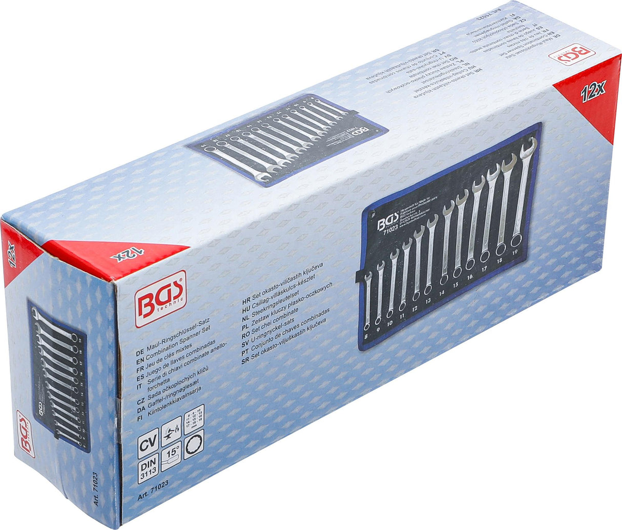 COMBINATION SPANNER SET | 8 - 19 MM | 12 PCS. (71023)