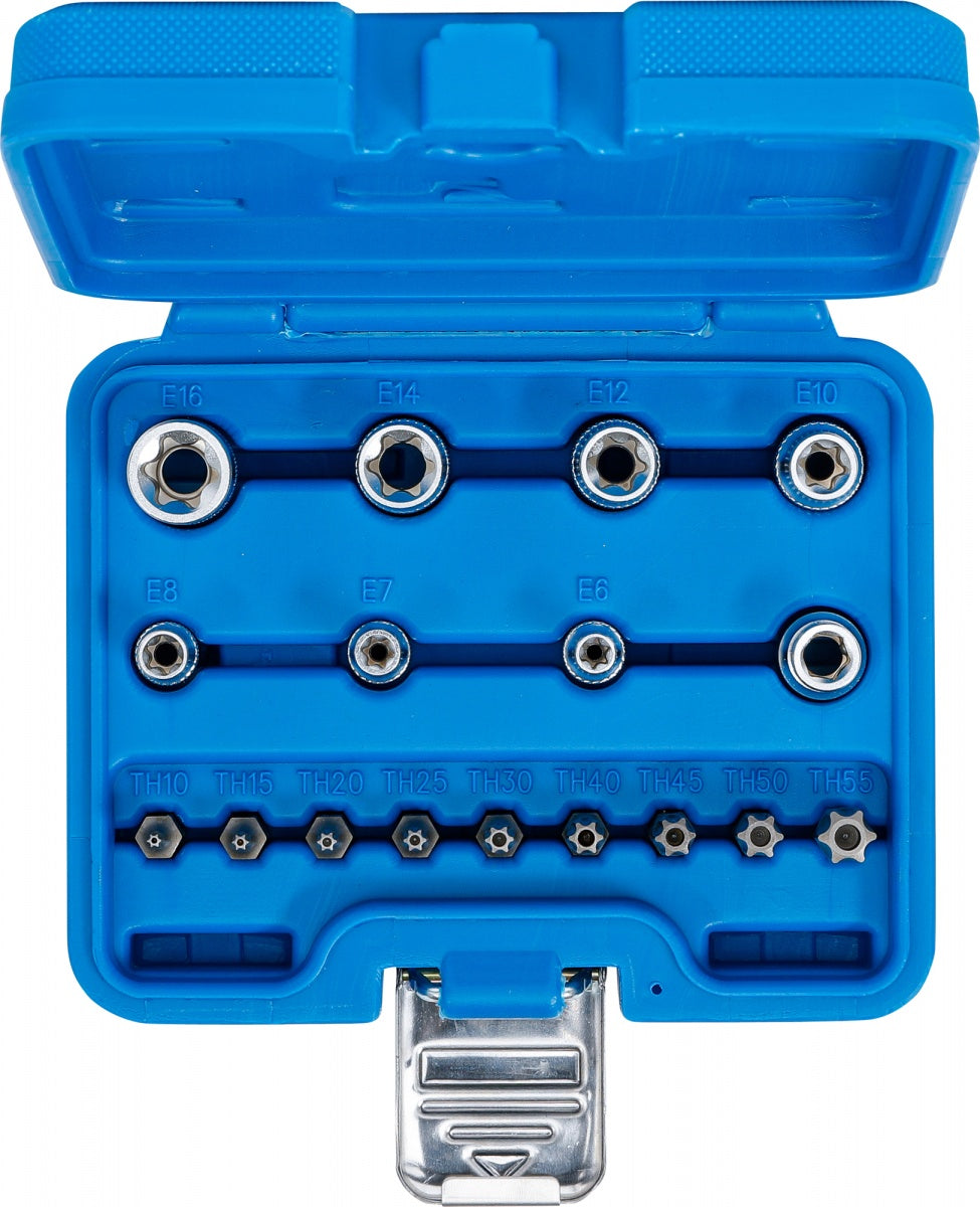 BIT AND SOCKET SET | E-TYPE / T-STAR (FOR TORX) | 17 PCS. (5023)