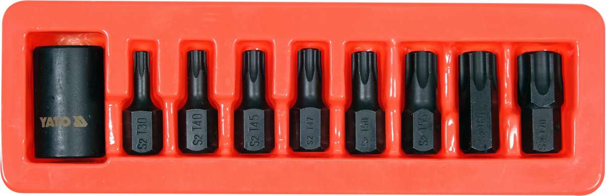 9PCS 1/2"DR IMPACT TORX BIT & HOLDER (YT-10664)