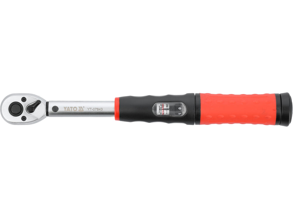 TORQUE WRENCH | 10 MM (3/8") | 10 - 60 NM | WITH SOCKETS | 6 PCS (YT-07843)