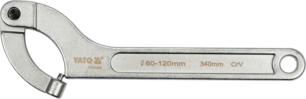 FLEXIBLE HOOK PIN WRENCHES 80-120 MM (YT-01678)