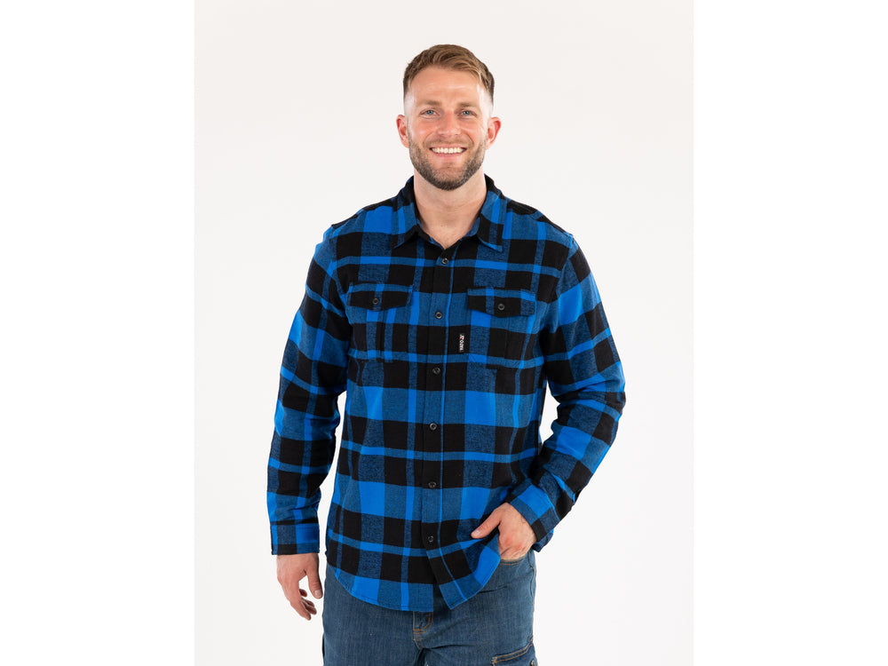 FLANNEL SHIRT BLUE S. XL (YT-78809)