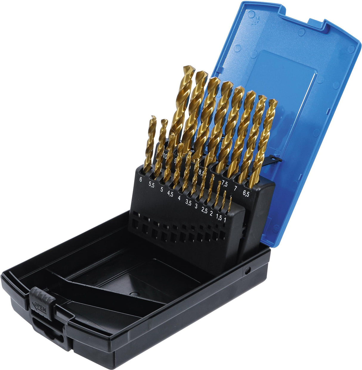 TWIST DRILL | HSS G | TITANIUM NITRATED | 1 - 10 MM | 19 PCS. (2040)