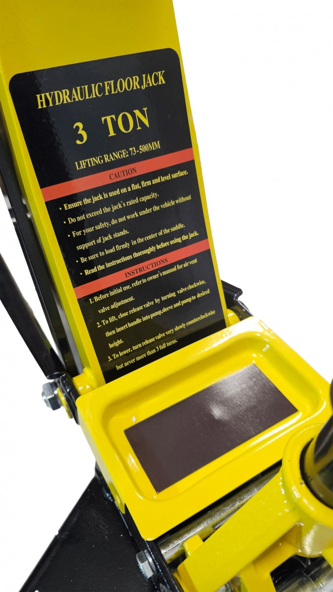 JACK ON WHEELS | HYDRAULIC | LOW PROFILE / DOUBLE PISTON | 73-500 MM | 3 T. (LFJ35-L)
