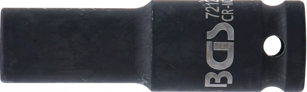 IMPACT SOCKET HEXAGON, DEEP | 12.5 MM (1/2") DRIVE | 12 MM (7212)