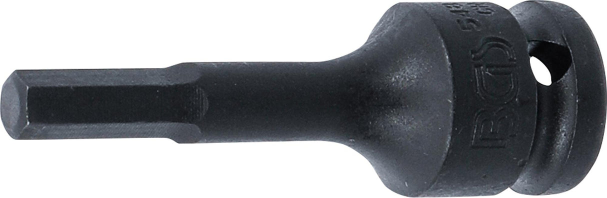 IMPACT BIT SOCKET | LENGTH 75 MM | 12.5 MM (1/2") DRIVE | INTERNAL HEXAGON 8 MM (5481-M8)