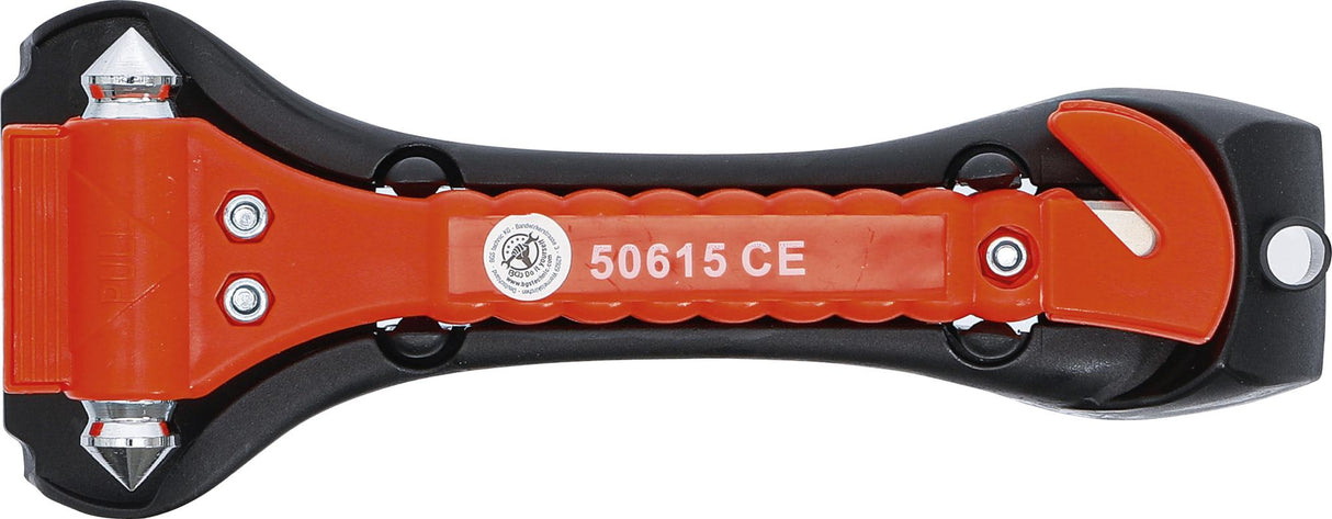 EMERGENCY HAMMER WITH SEAT BELT CUTTER | 170 MM (50615)
