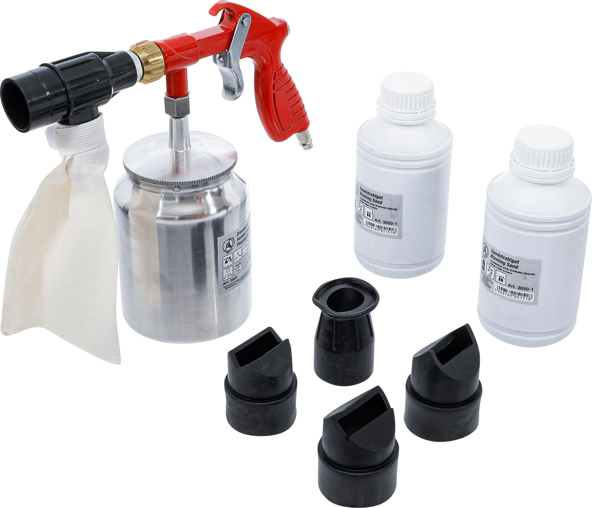 PNEUMATIC SANDBLASTER INCL. ACCESSORIES (3650)