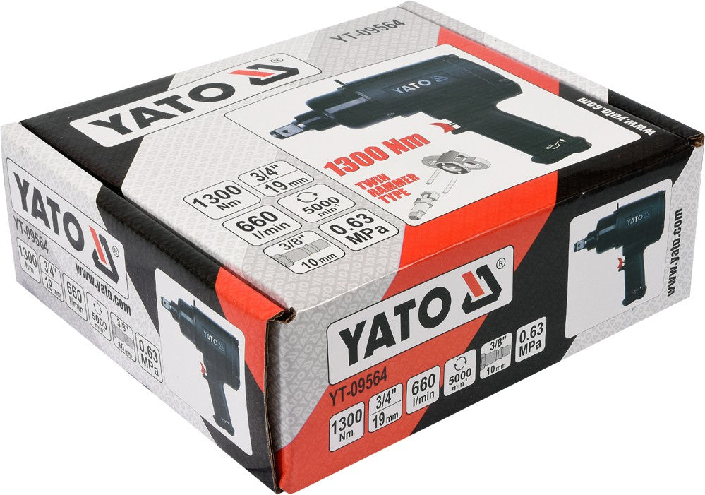 PNEUMATIC IMPACT WRENCH 3/4" 1300NM (YT-09564)