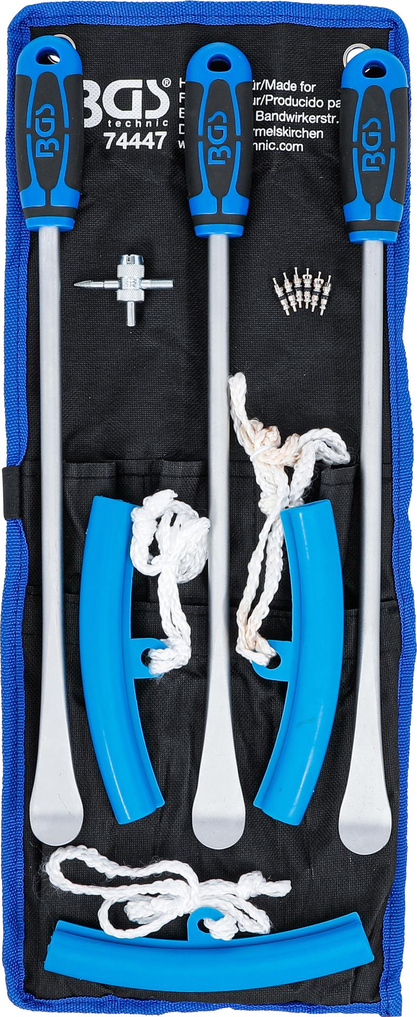 TYRE LEVER AND EDGE PROTECTION SET | FOR MOTORCYCLES | 13 PCS. (74447B)