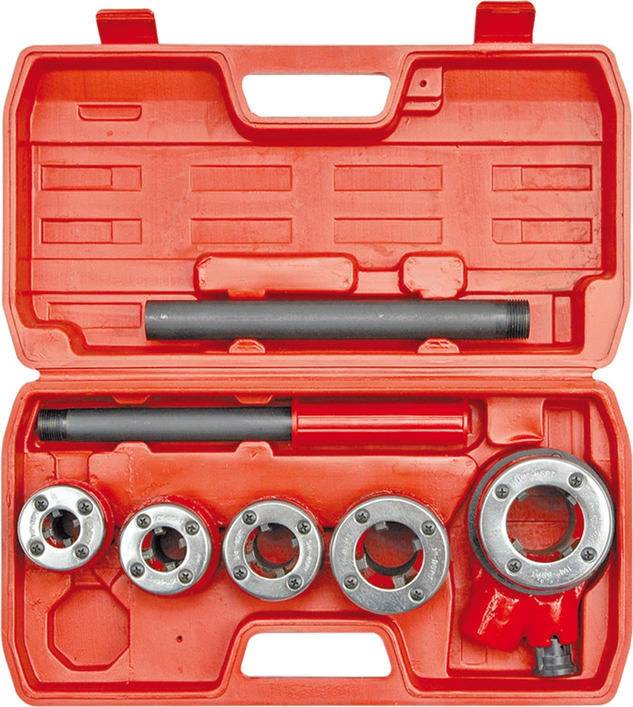 RATCHET DIE STOCKS 3/8"-1.1/4" 5 HEADS (55820)
