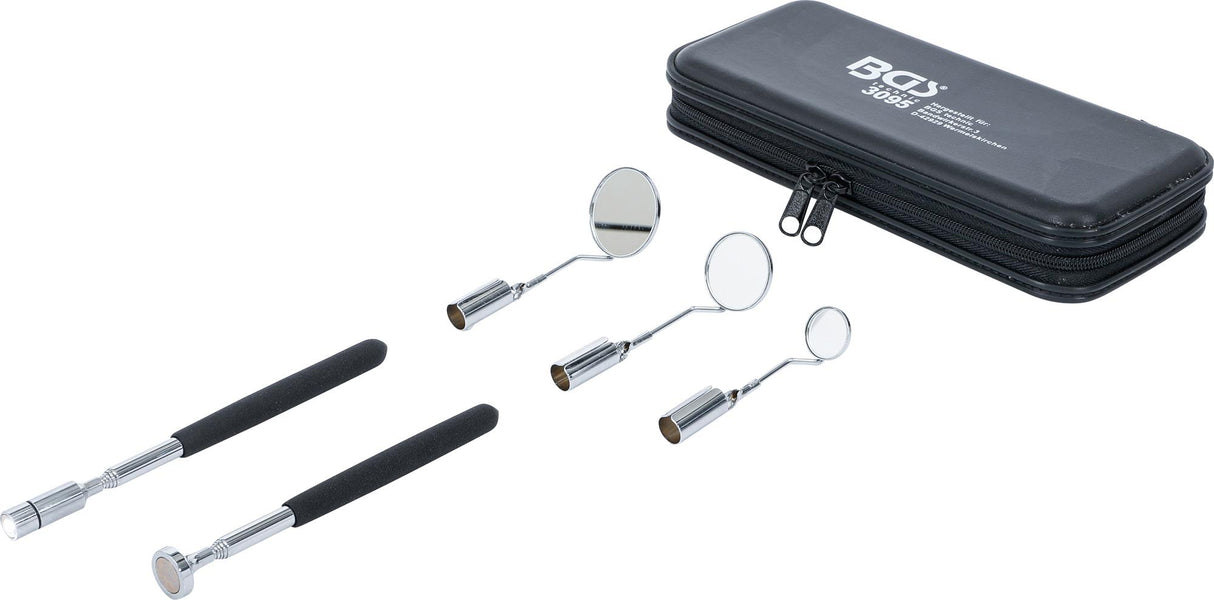 LED MAGNETIC PICK-UP TOOL AND INSPECTION MIRROR SET (3095)