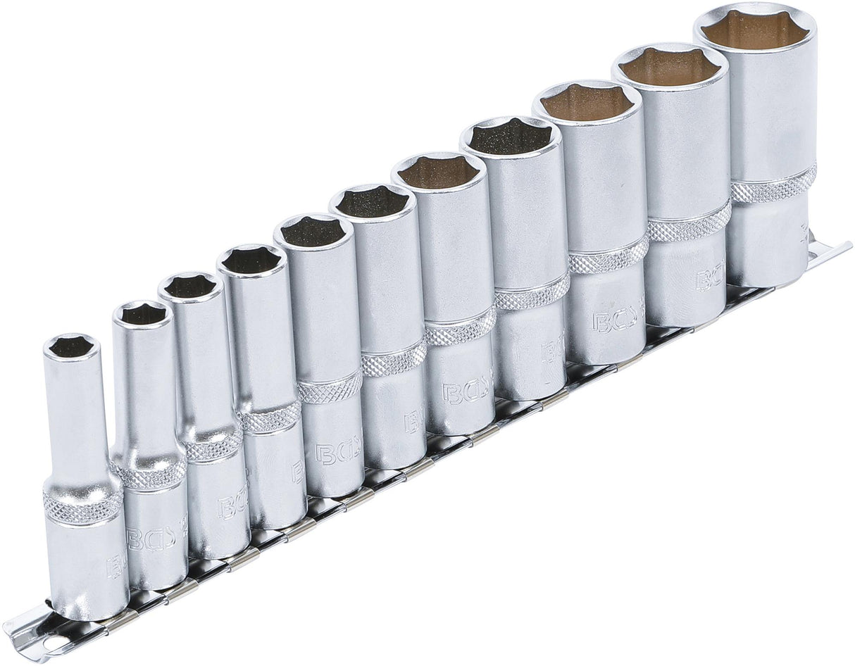 SOCKET SET, HEXAGON, DEEP | 10 MM (3/8") DRIVE | INCH SIZES | 11 PCS. (2756)