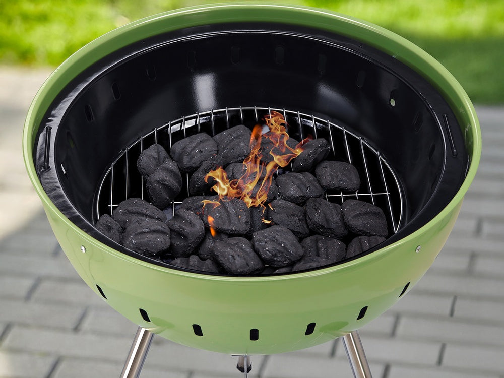 CHARCOAL BBQ, ROUNDED, 54CM GREEN (YG-20303)