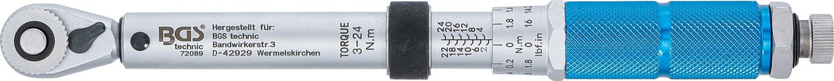 TORQUE WRENCH | 6.3 MM (1/4") | 3 - 24 NM (72089)