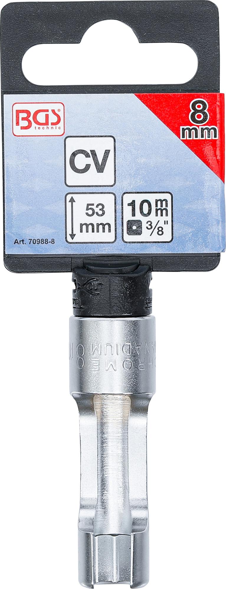 SPECIAL SOCKET, SLOTTED | 10 MM (3/8") DRIVE | 8 MM (70988-8)