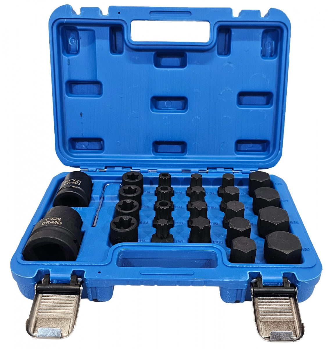 IMPACT BITS FOR TRUCKS | 20 MM (3/4") + 25 MM (1") | 24 PCS. (S11091)