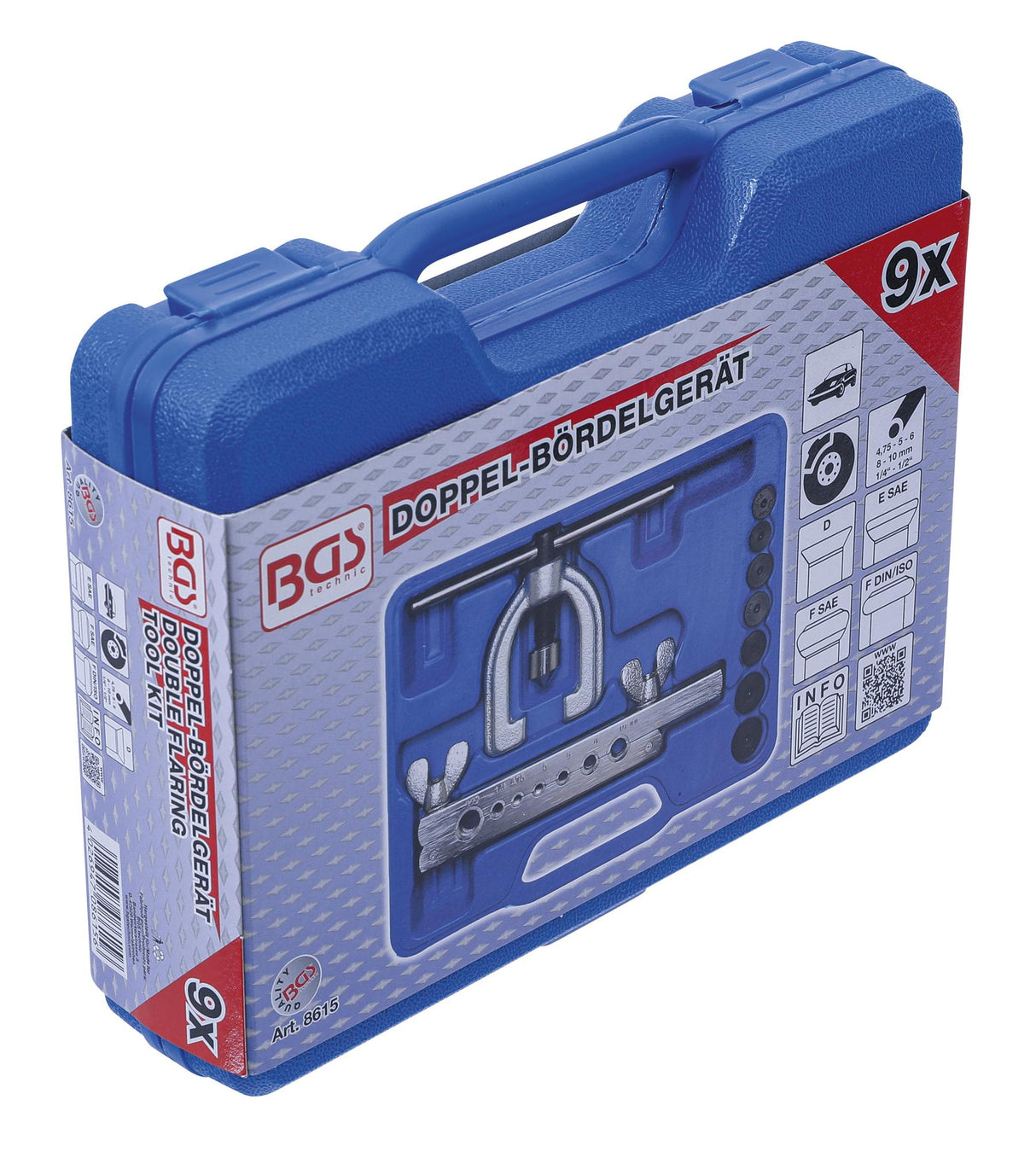 DOUBLE FLARING TOOL KIT | 9 PCS. (8615)