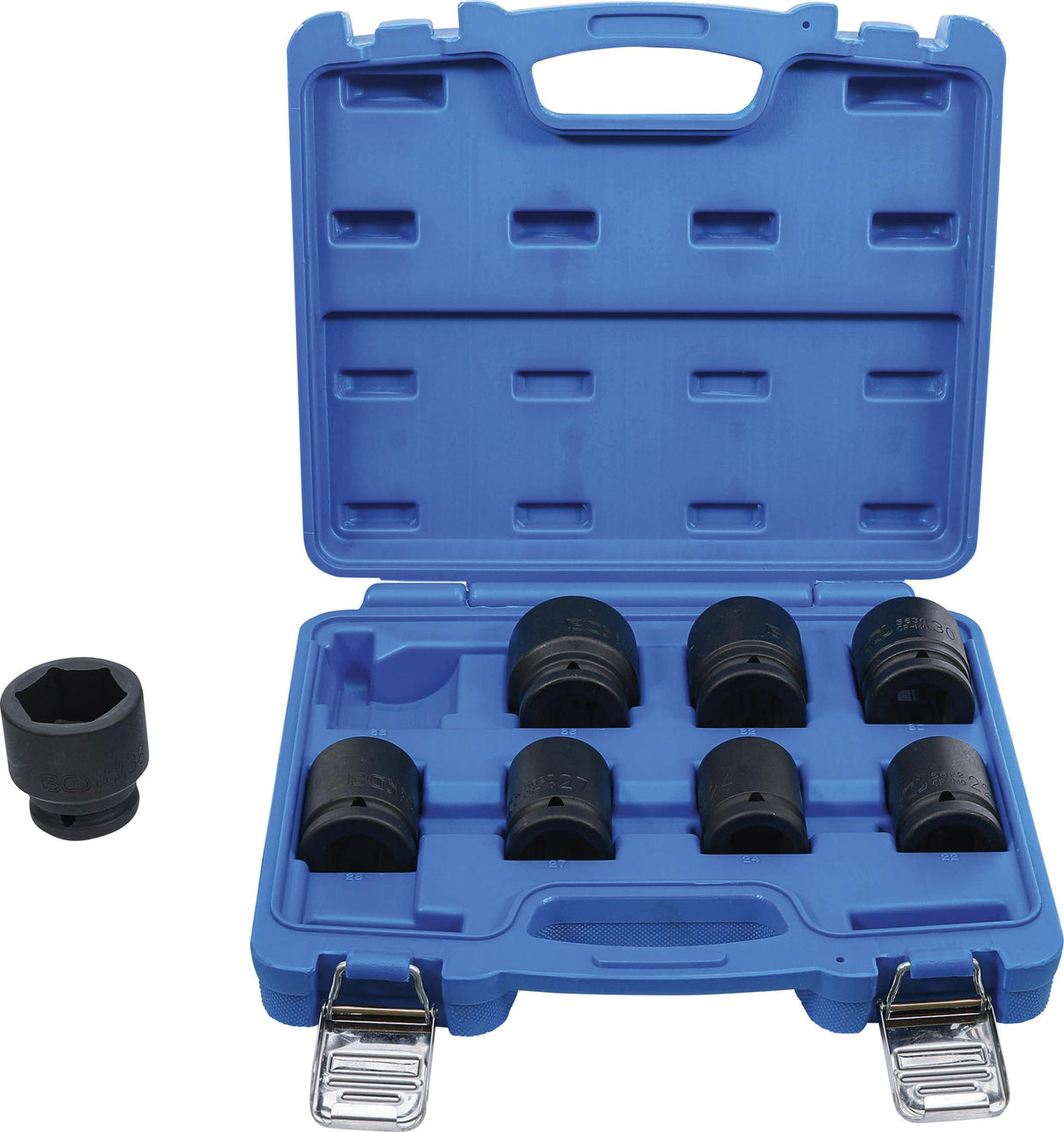 IMPACT SOCKET SET | 20 MM (3/4") DRIVE | 22 - 38 MM | 8 PCS. (5240)