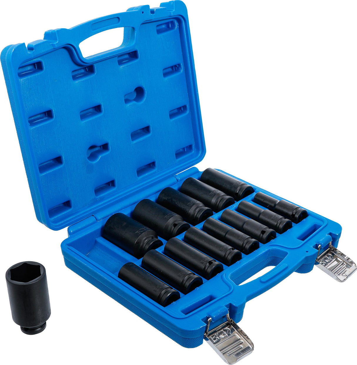 IMPACT SOCKET SET, HEXAGON | 12.5 MM (1/2") DRIVE | 10 - 32 MM | 14 PCS. (5207)