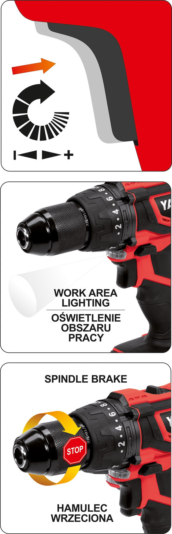 IMPACT DRILL DRIVER 18V 40NM - 2AH (YT-82786)
