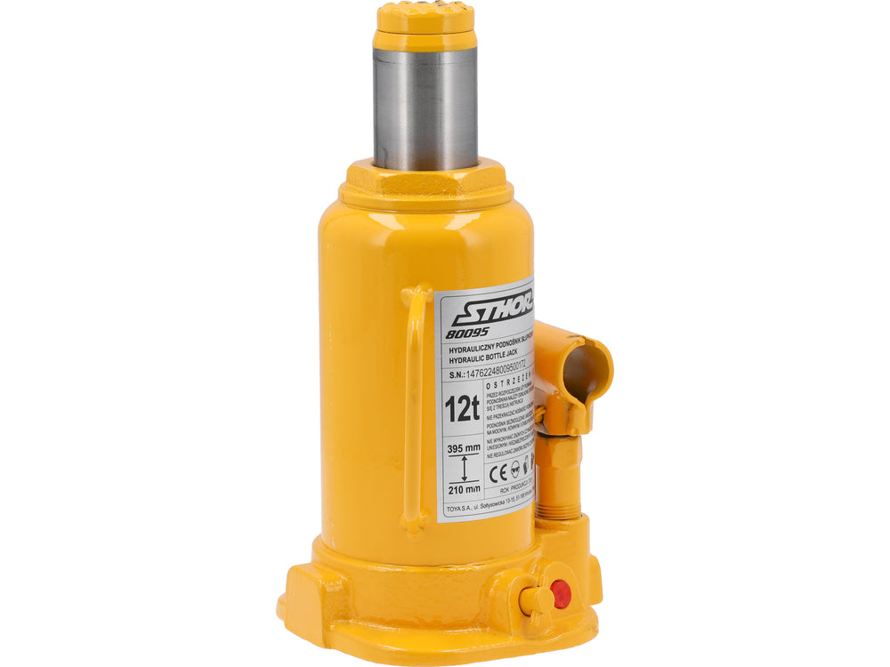 HYDRAULIC BOTTLE JACK 12T (80095)