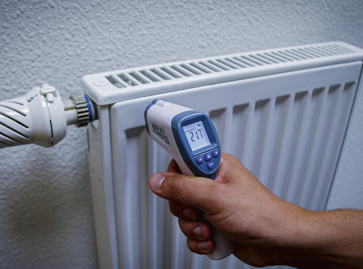FOREHEAD THERMOMETER | CONTACTLESS, INFRARED | FOR PEOPLE + OBJECT MEASUREMENT | 0 - 100° (6007)