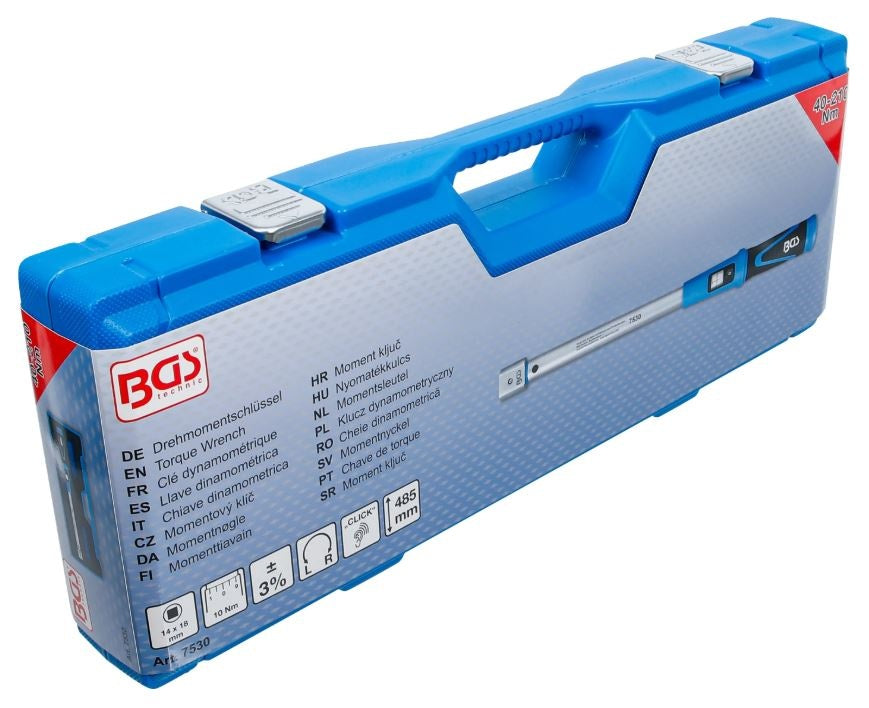 TORQUE WRENCH | 40 - 210 NM | 14 X 18 MM (7530)