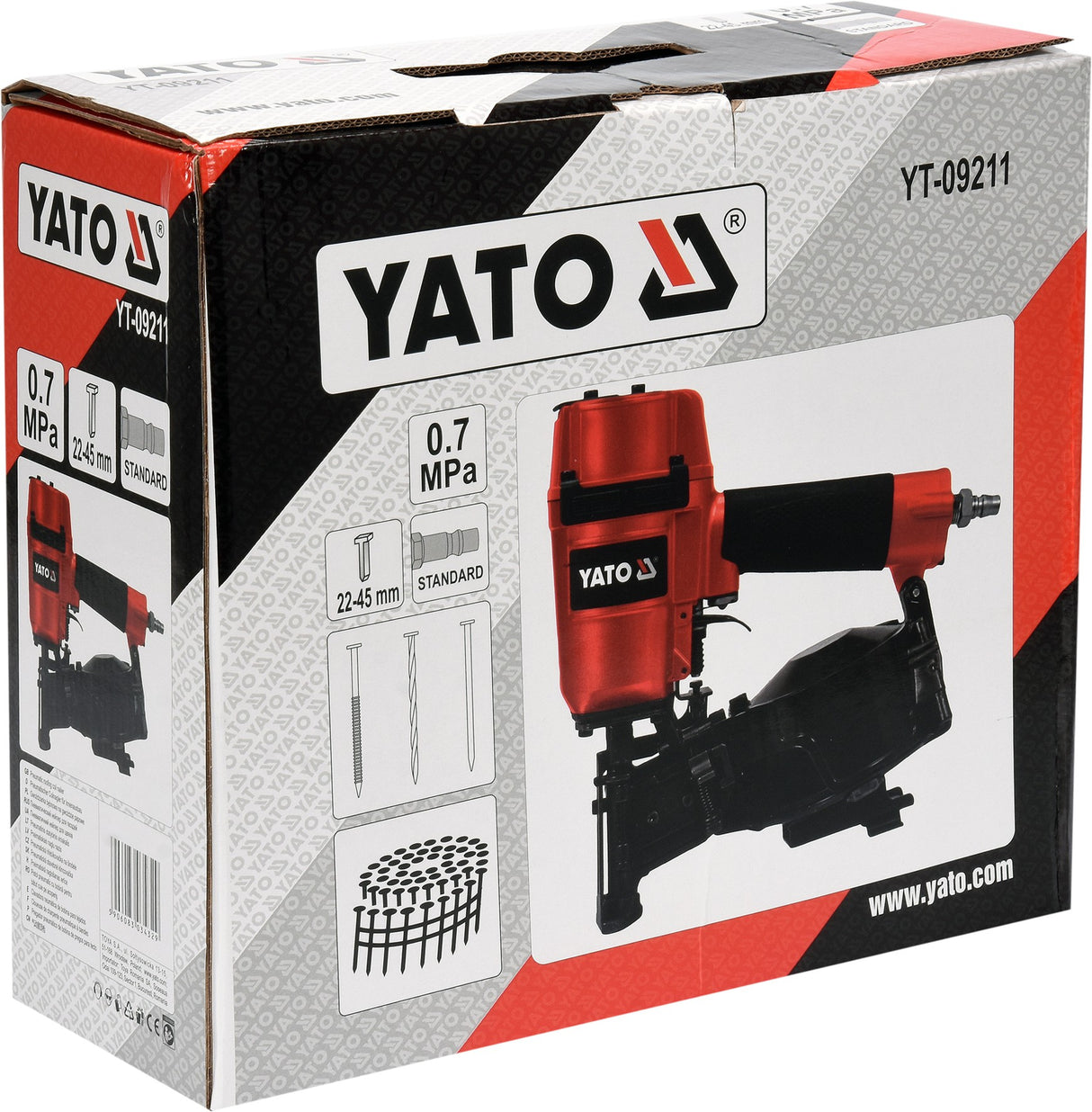 ROOFING COIL NAILER FOR NAILS 22-45MM (YT-09211)