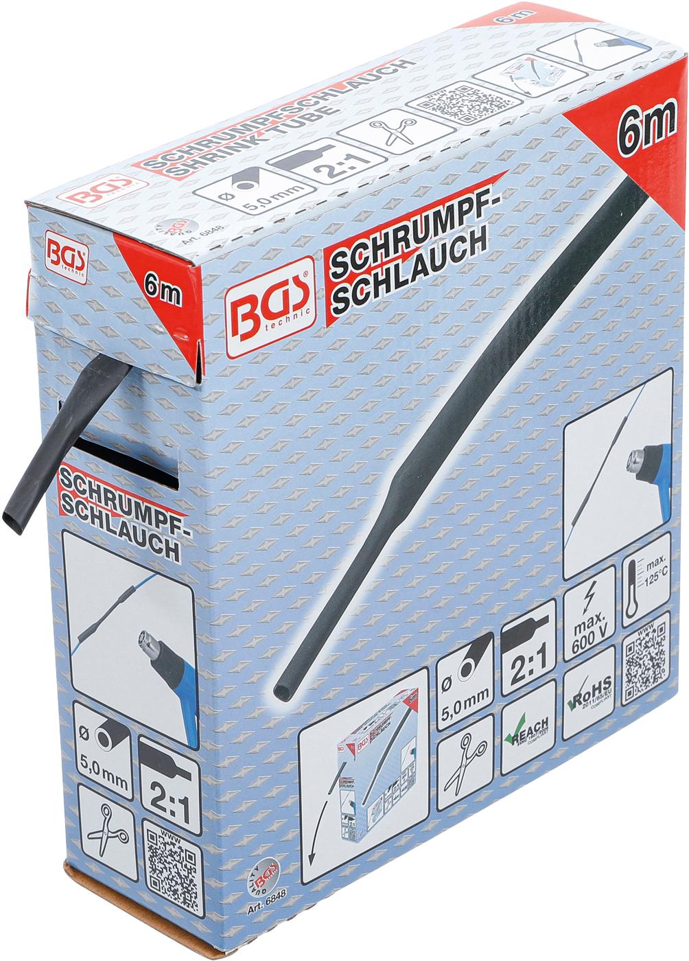 SHRINK TUBE BOX | BLACK | Ø 5 MM | 6 M (6848)