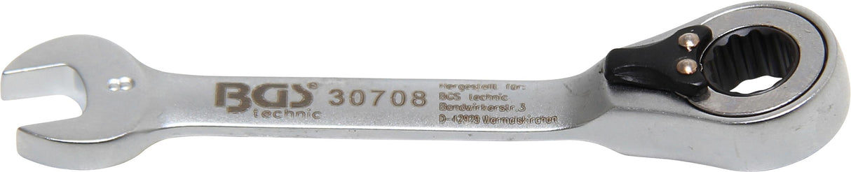 RATCHET COMBINATION WRENCH | SHORT | REVERSIBLE | 8 MM (30708)